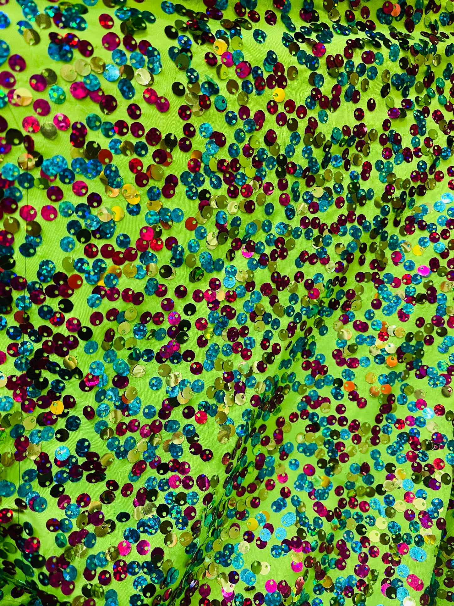 Designer spandex sequins made in Italy