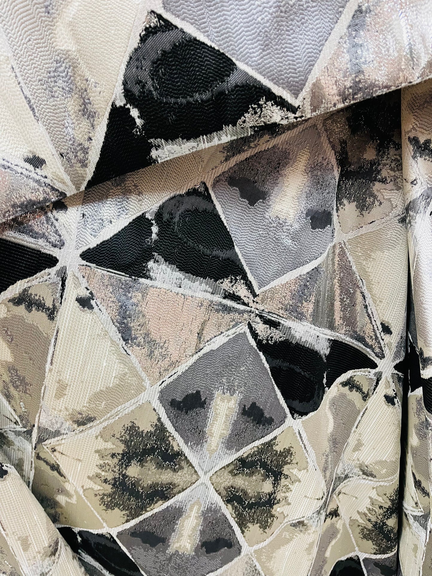 120 inch Designer square style mikado Floral Brocade great for dress jacket pants skirt upholstery and much more made in Italy
