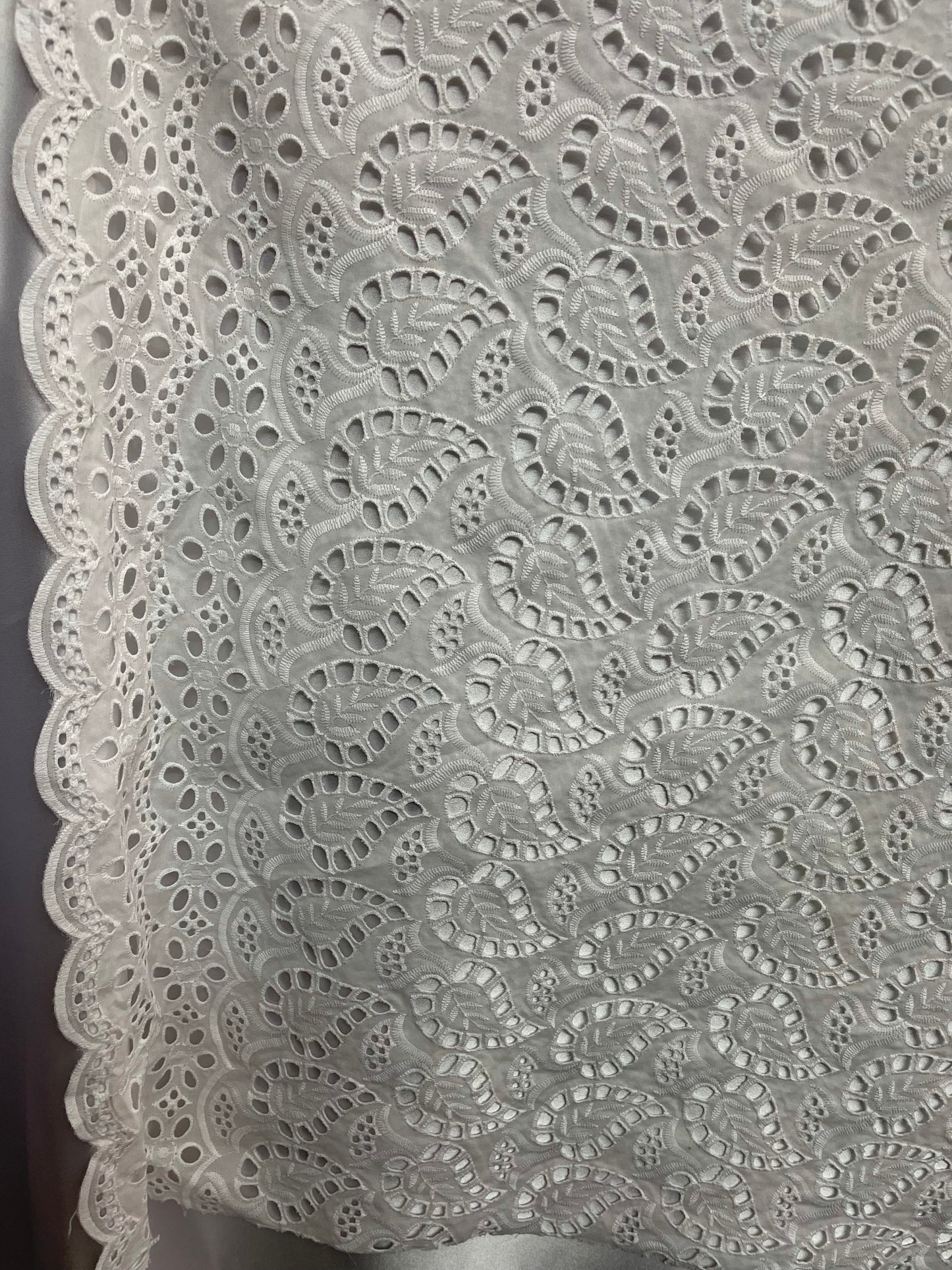 Designer cotton eyelets