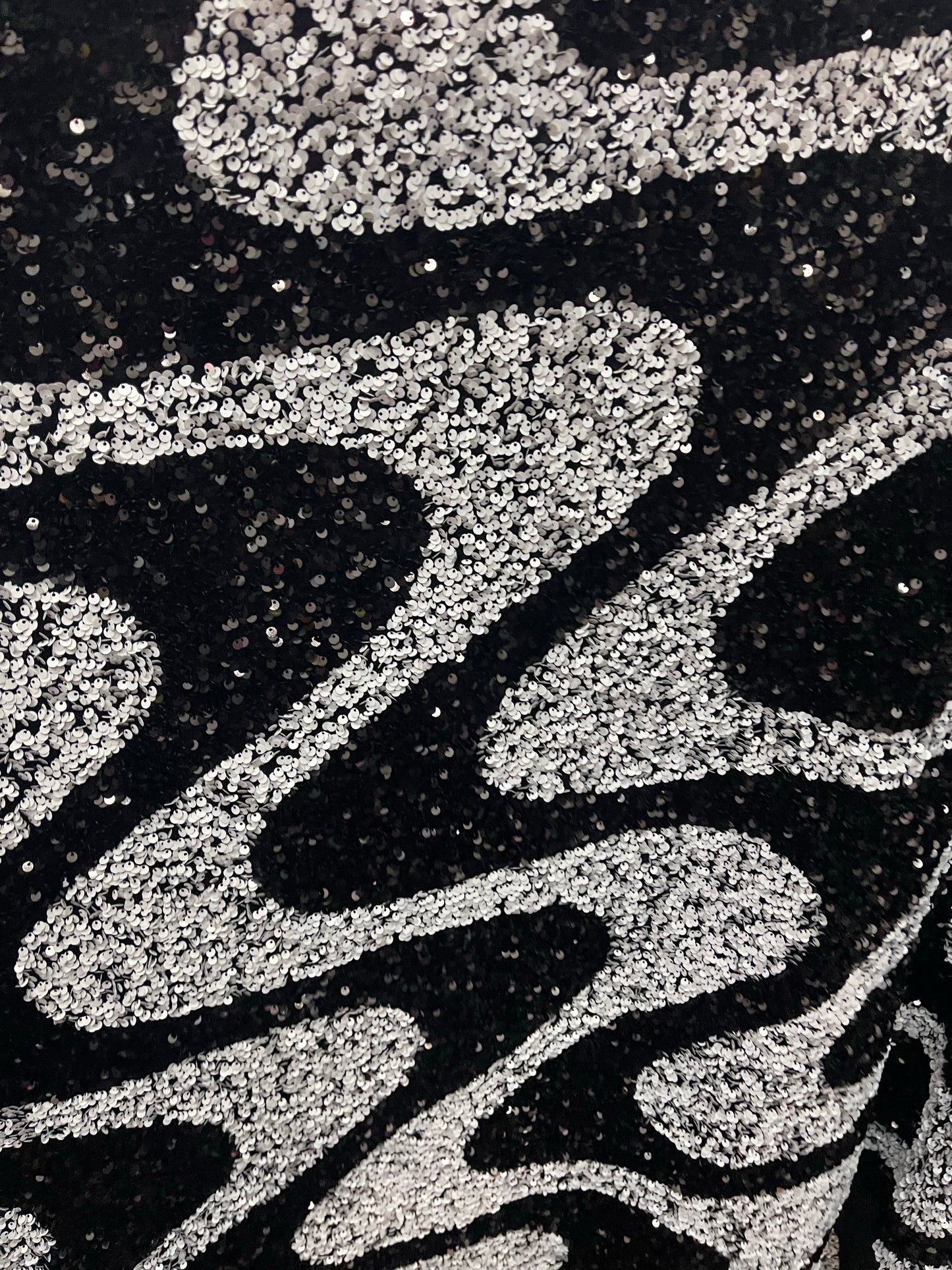 Designer swirly’s 4way stretch velvet sequins great fabric for dress jacket skirt and much more