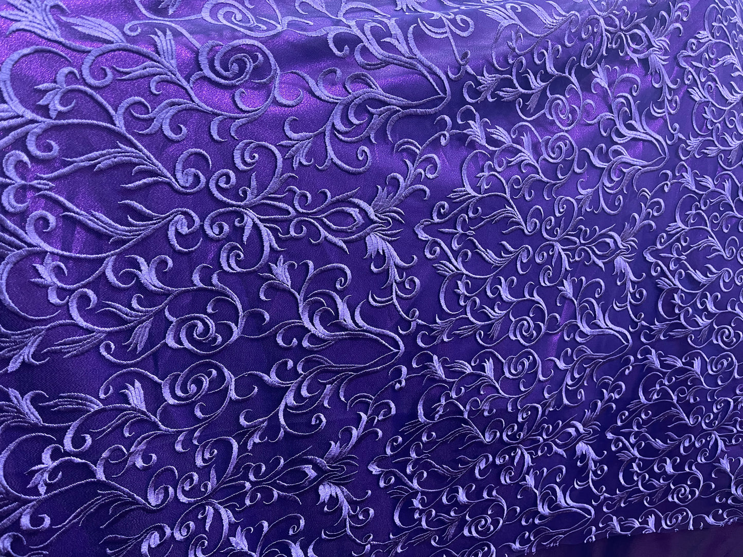 Designer silk feel lace