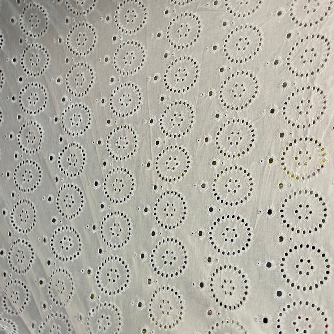 Designer cotton eyelets