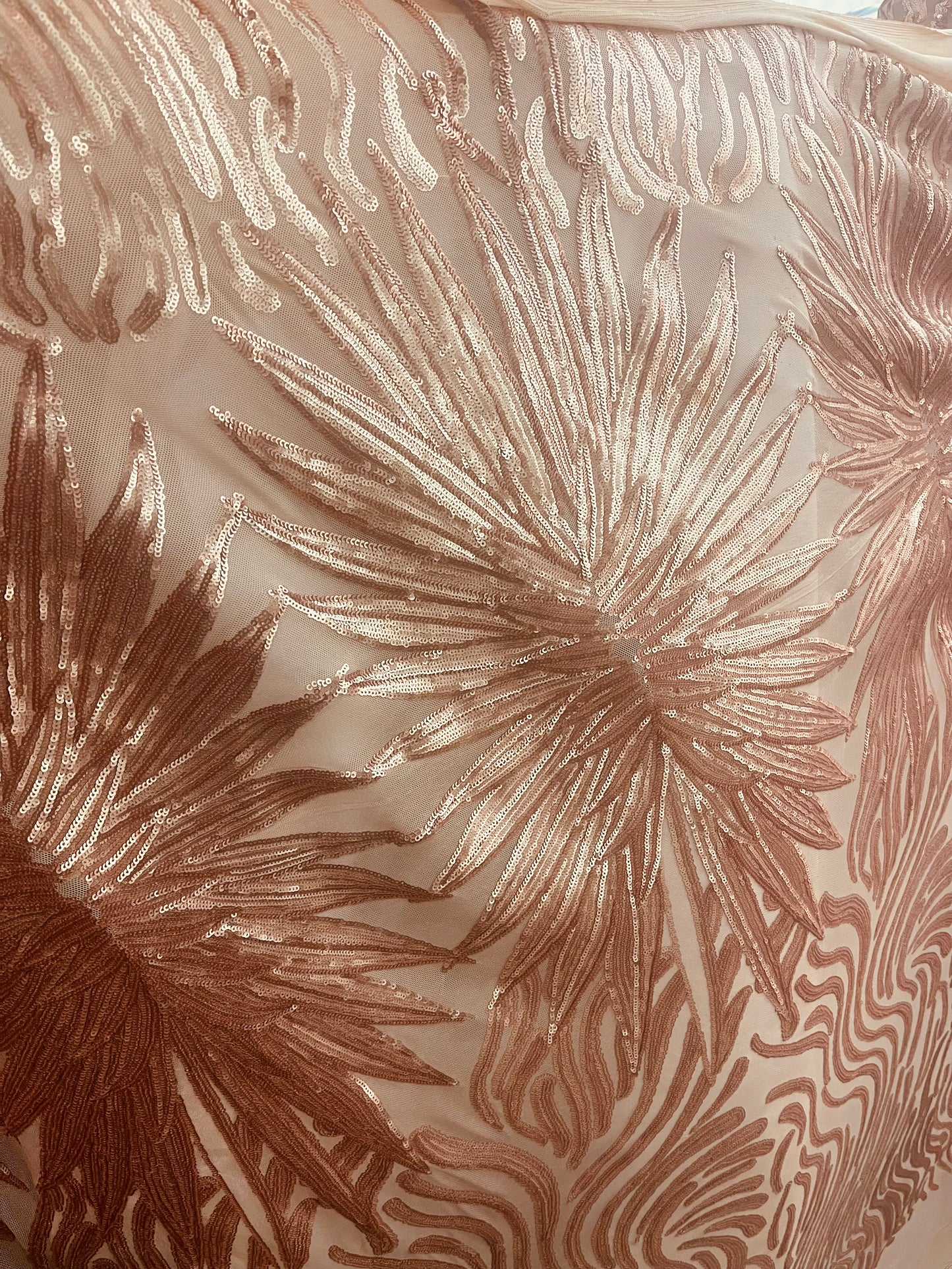 Roe’s Gold 4 WAY LACE sequence lace for prom wedding table cover and much more
