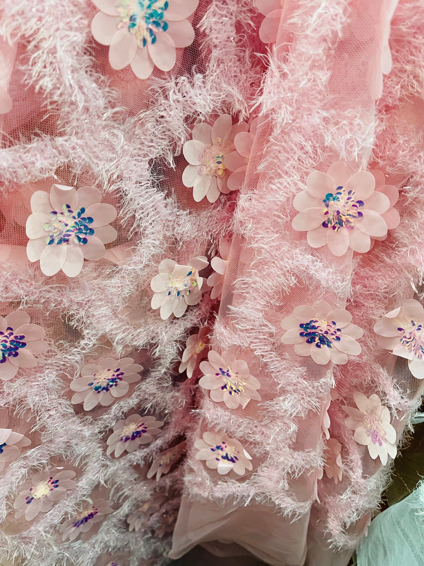 3D flower lace great for dress jacket pants skirt and much more made in Italy