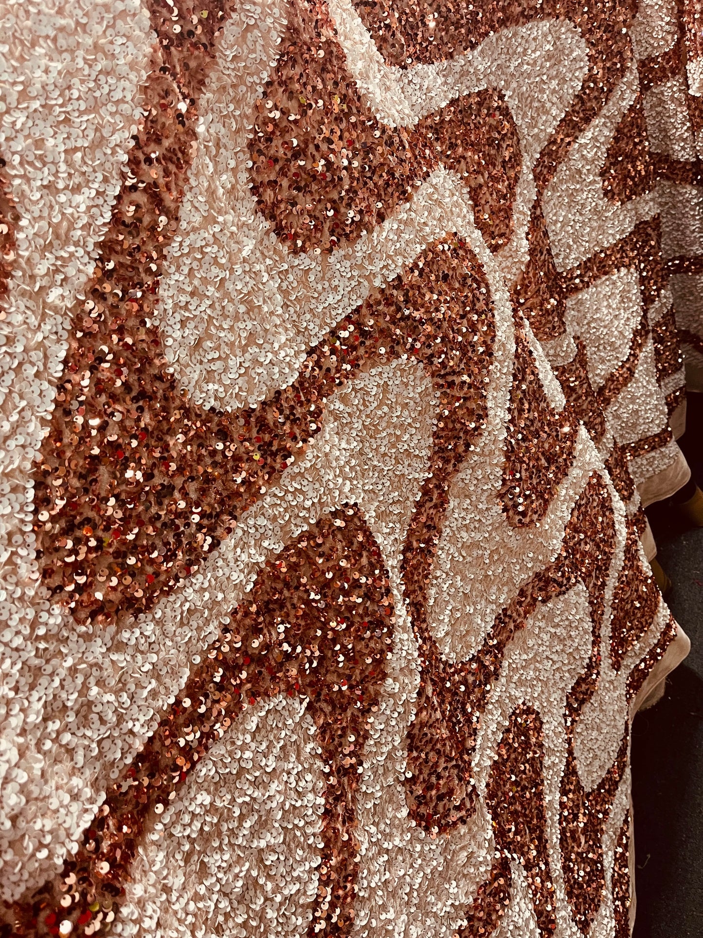 Designer 4way stretch velvet sequins