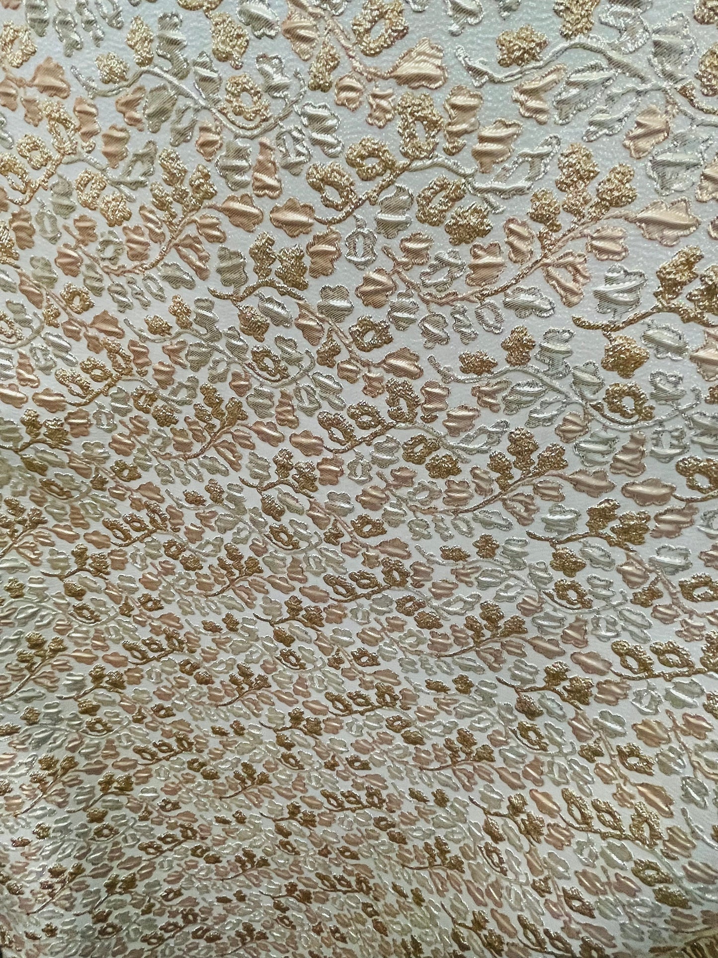 Designer metallic brocade mikado made in Italy