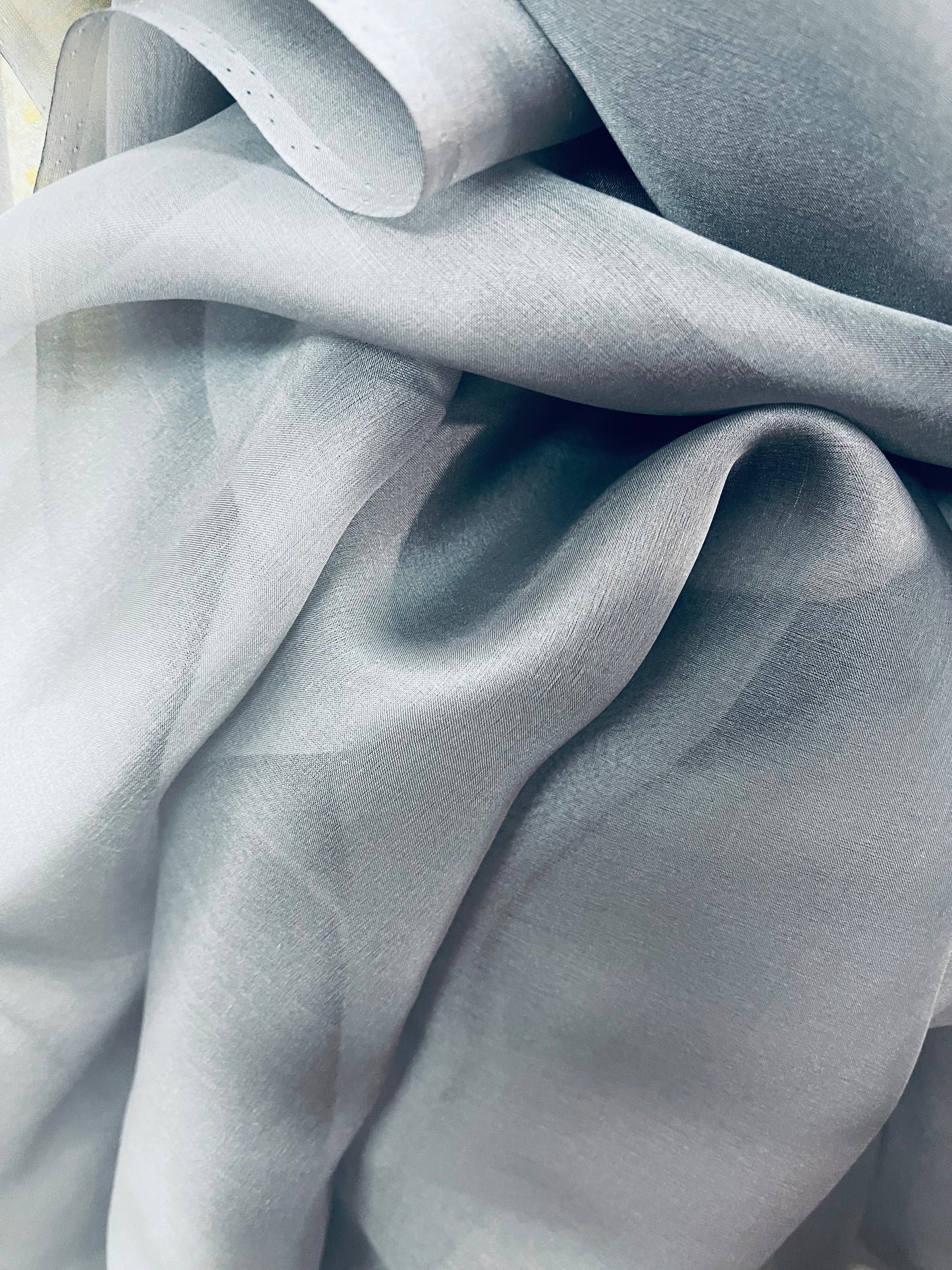 Designer shears 100% silk organza made in Italy