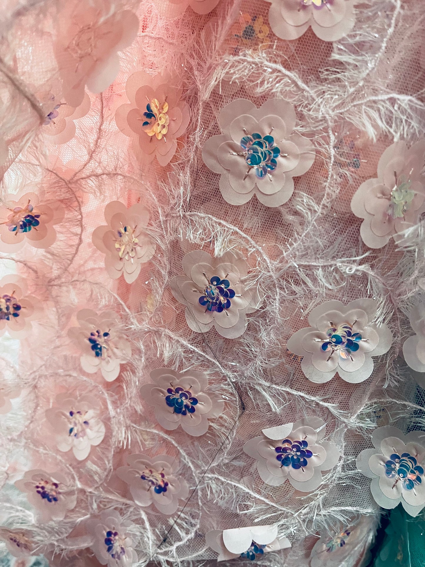 3D flower lace great for dress jacket pants skirt and much more made in Italy