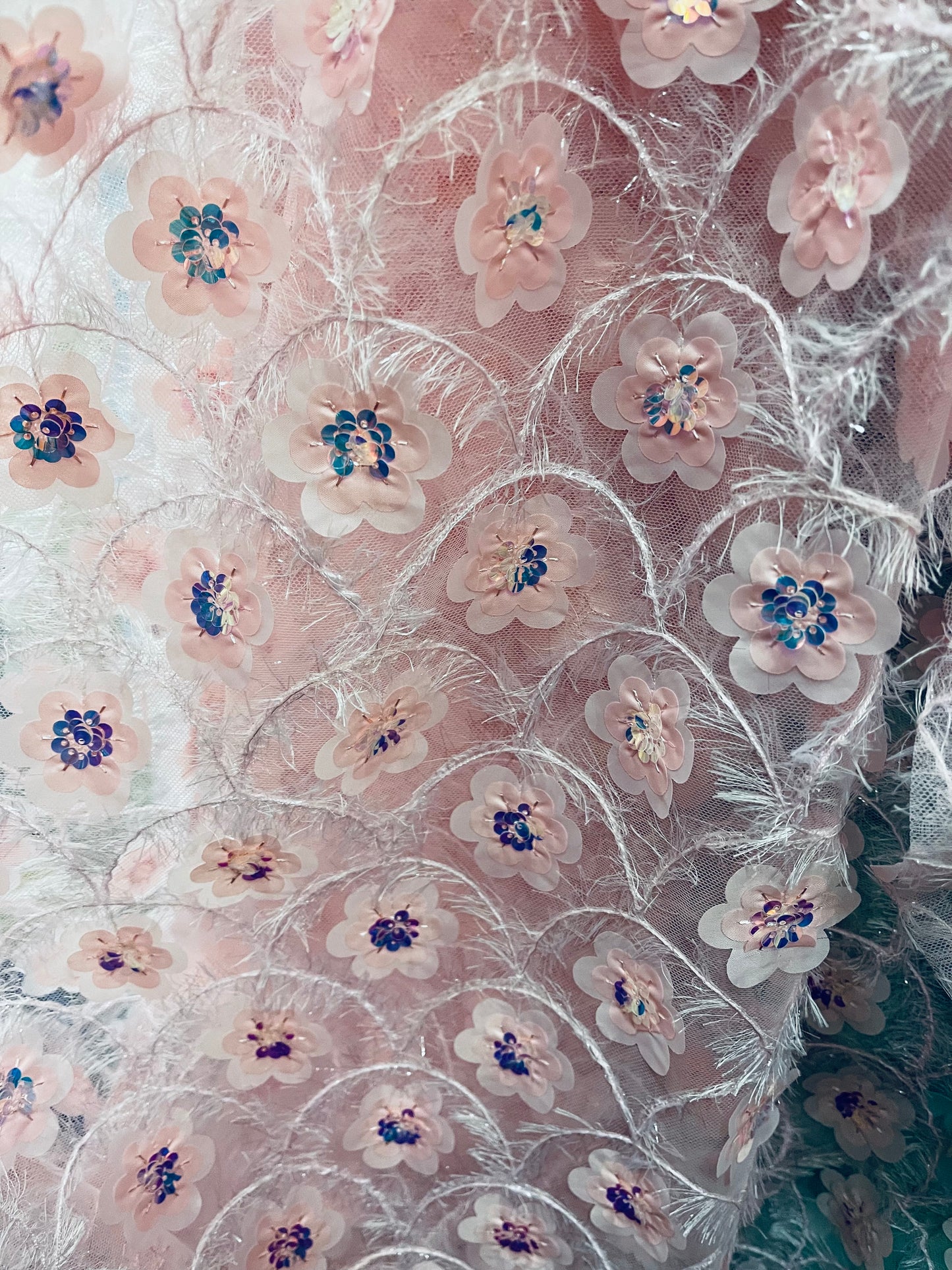 3D flower lace great for dress jacket pants skirt and much more made in Italy