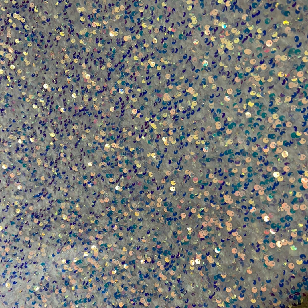 Designer 4way stretch velvet sequins lace