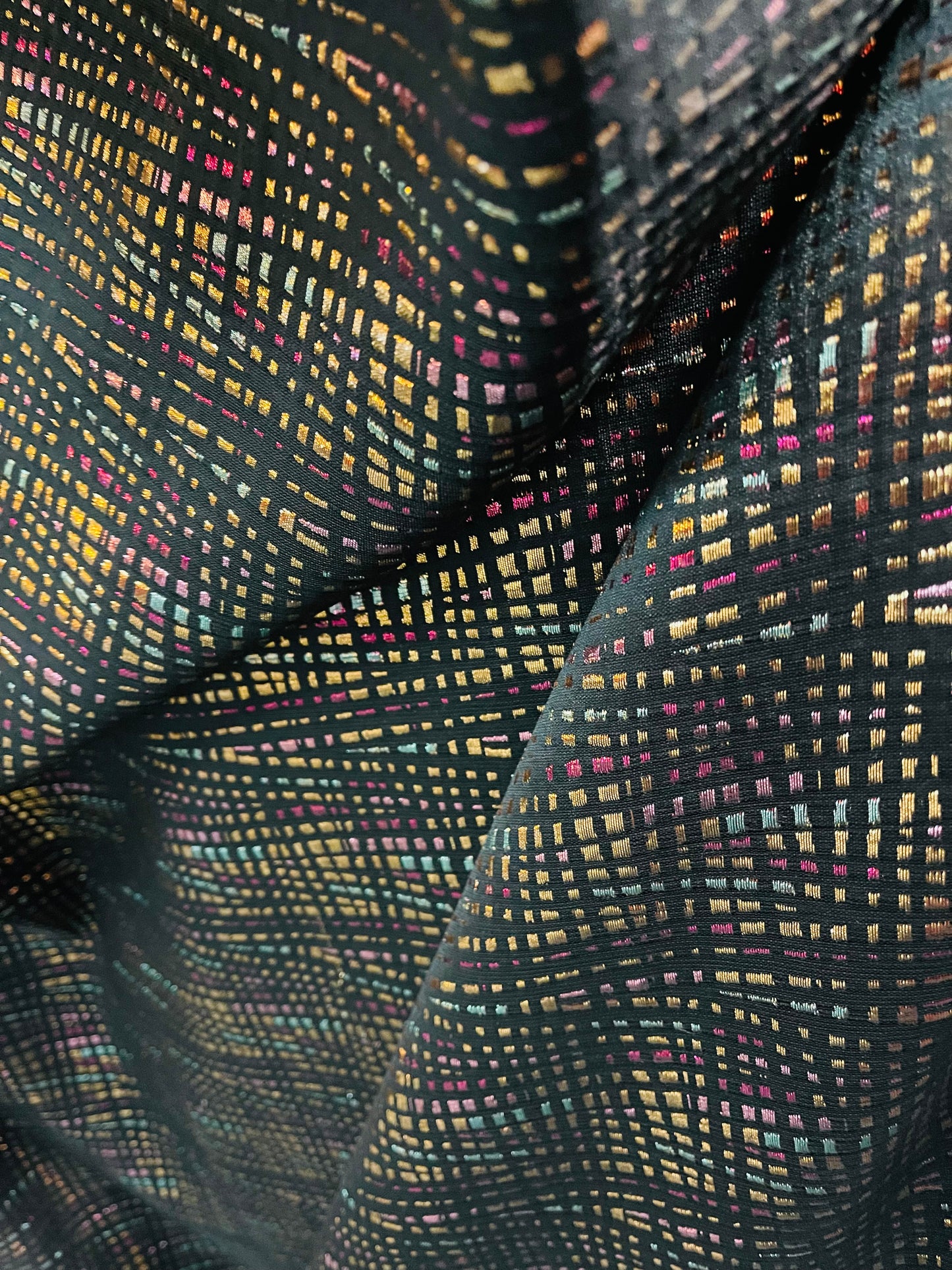 Metallic Elegant designer mikado Floral Brocade great for dress jacket pants skirt and much more made in Italy
