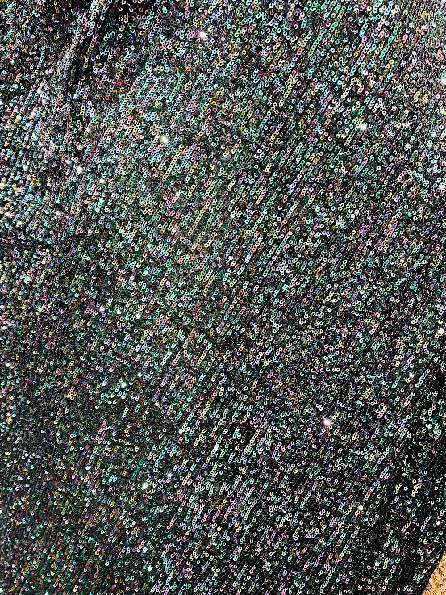 Designer 4way stretch mermaid sequins lace