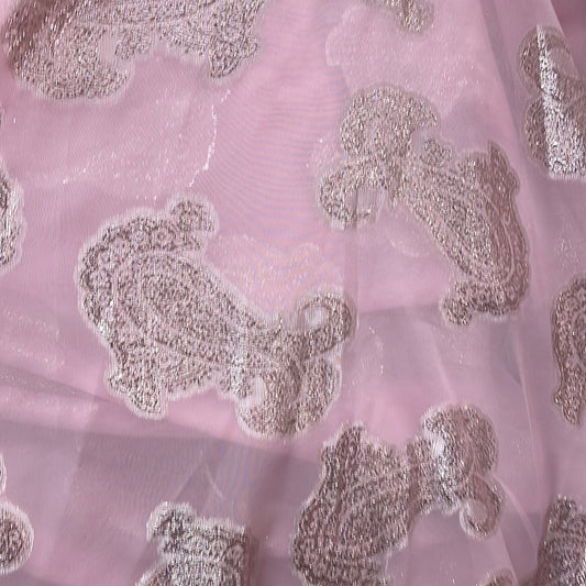 Metallic chiffon silky feel great for dress caftan skirt shirt and much more