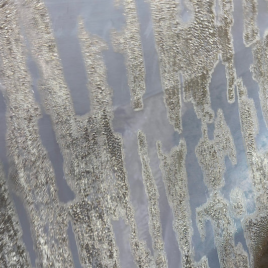 Metallic chiffon silky feel great for dress caftan skirt shirt and much more