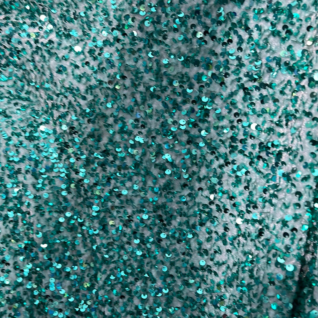 Tiffny blue 4way stretch velvet sequins velvet great for dress prom jackets pants skirt and much more