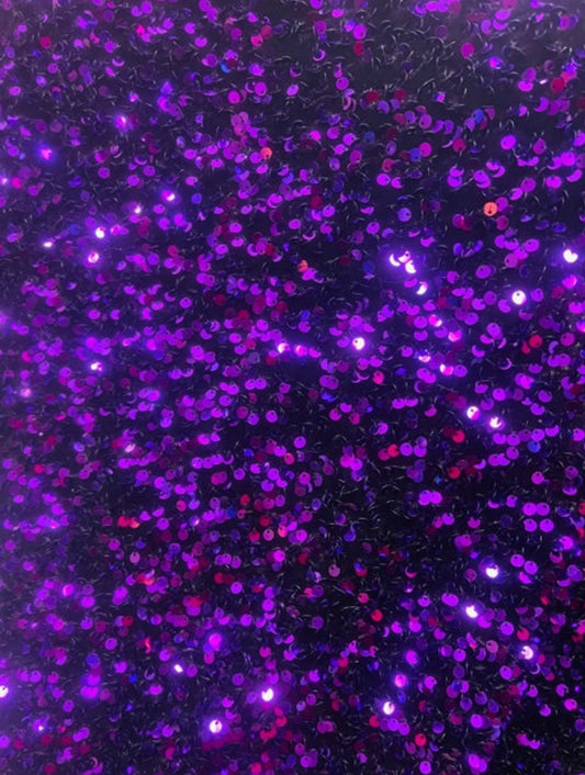 Purple 4way stretch velvet sequins velvet great for dress prom jackets pants skirt and much more