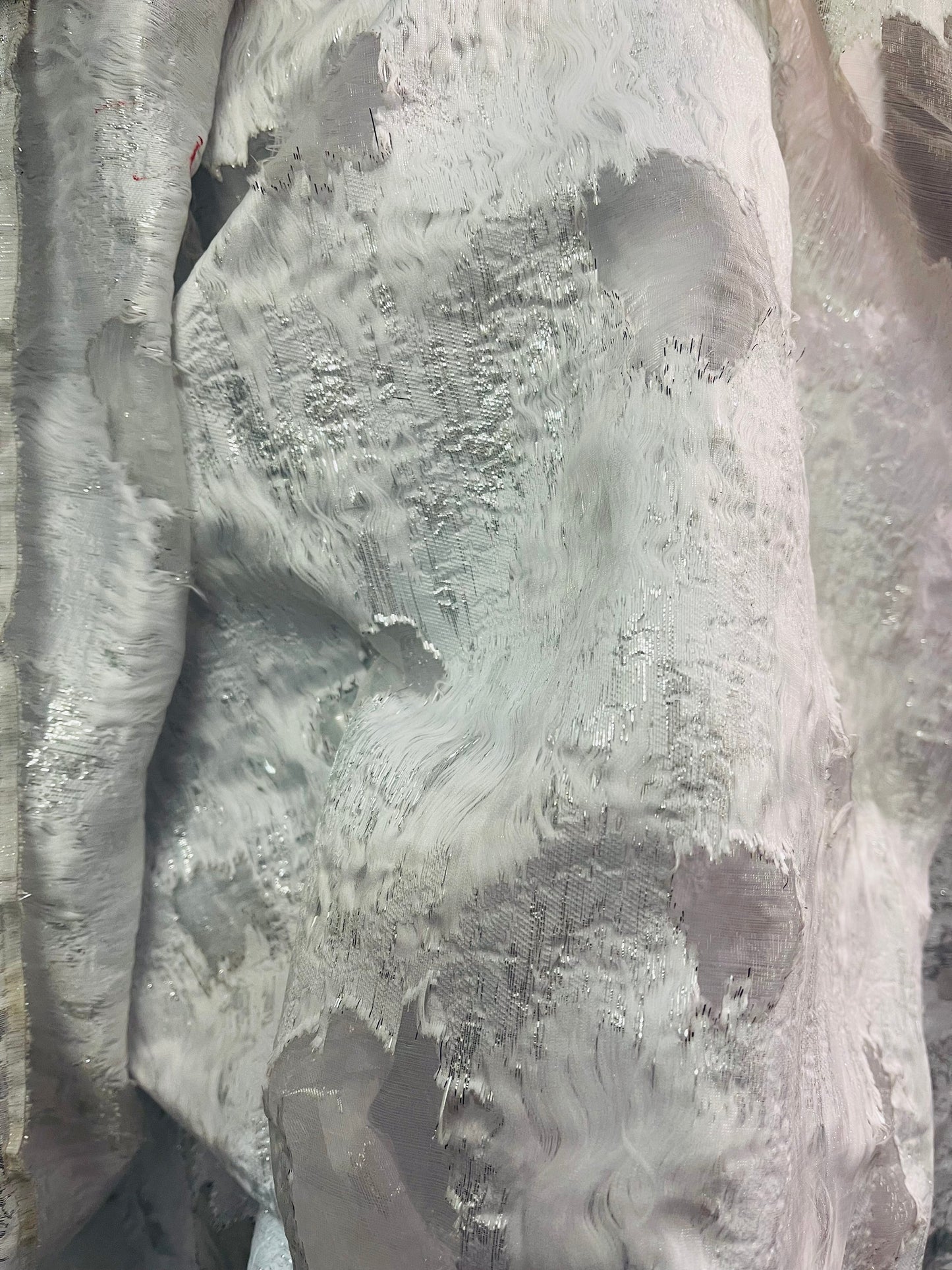 Designer metallic organza brocade great for dress skirt pants shirt table cover made in Italy