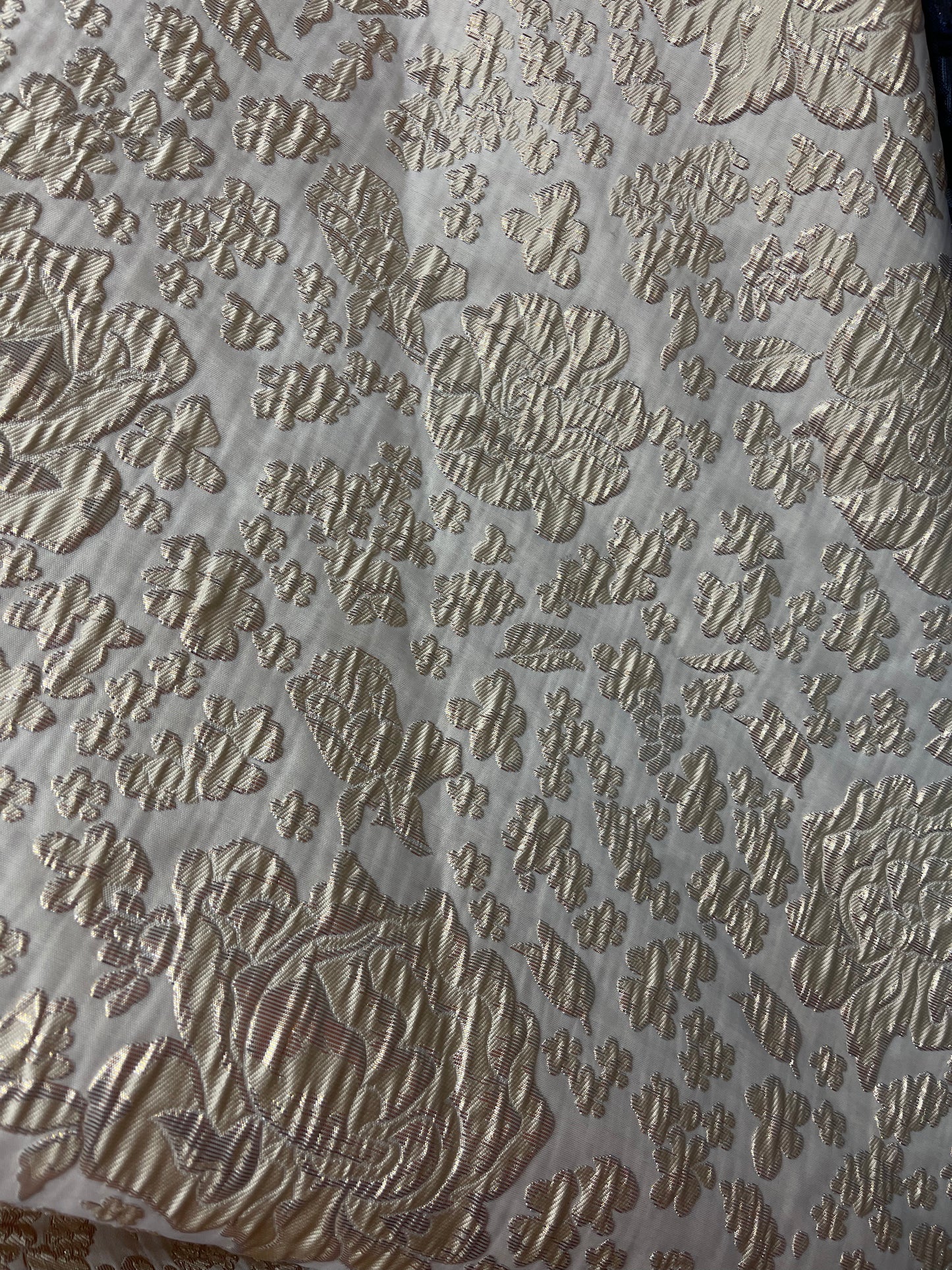 Designer metallic brocade mikado made in Italy