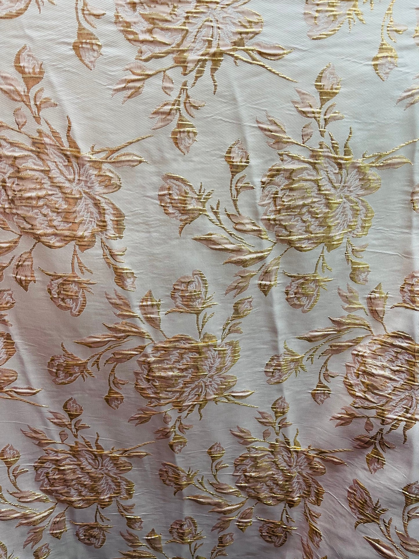 Designer champions with blus metallic flowers brocade mikado made in Italy