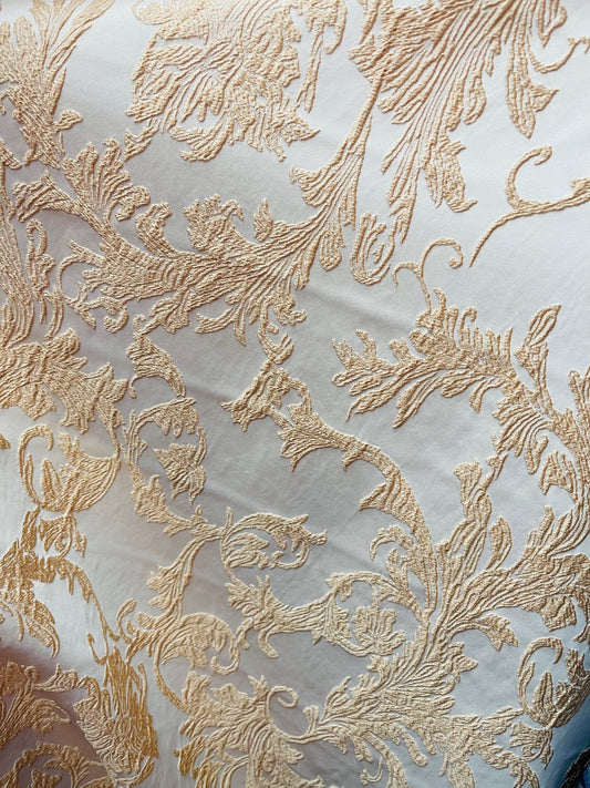 Japanese style designer satin mikado Floral Brocade great for dress jacket pants skirt and much more made in Italy