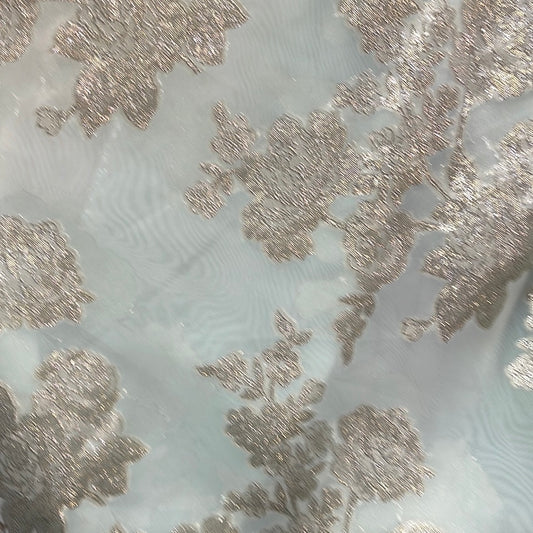Metallic chiffon silky feel great for dress caftan skirt shirt and much more