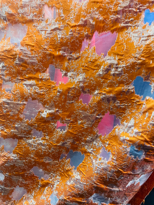 Designer metallic organza brocade great for dress skirt pants shirt table cover made in Italy