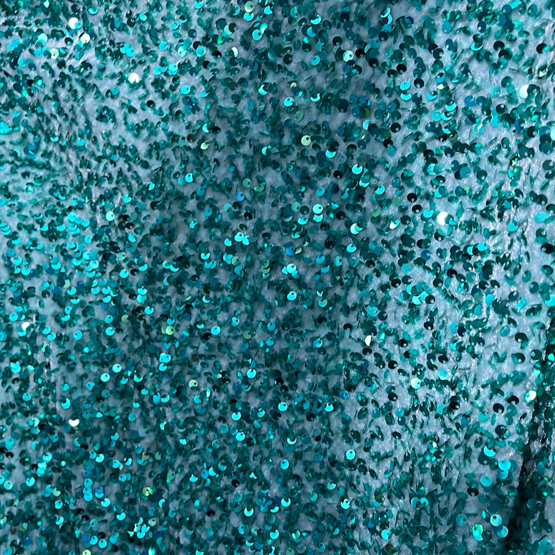 Tiffny blue 4way stretch velvet sequins velvet great for dress prom jackets pants skirt and much more