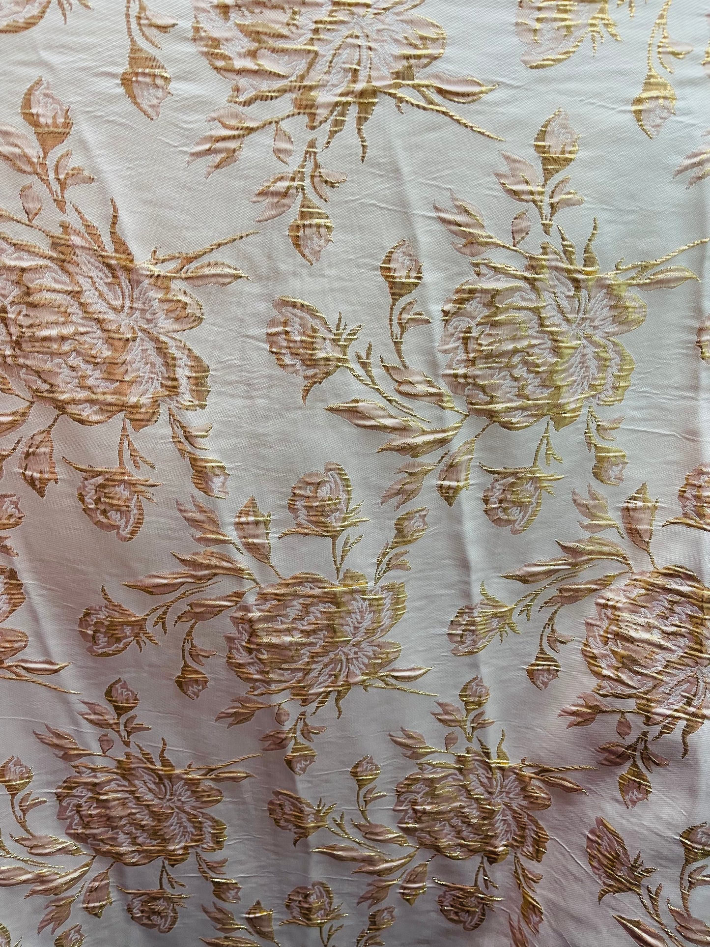 Designer champions with blus metallic flowers brocade mikado made in Italy