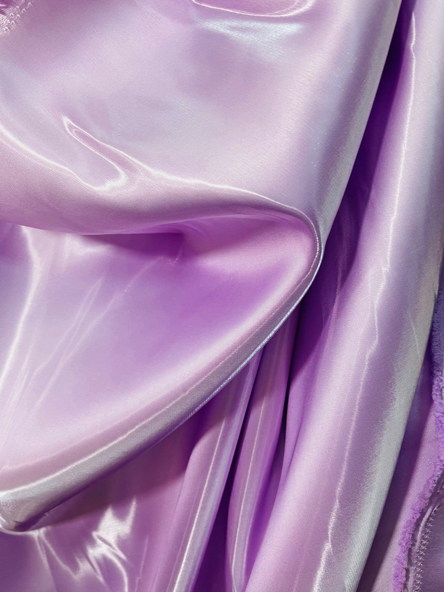 Lilac liquid bridal satin great for dress jacket pants skirt and much more made in Italy
