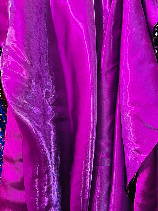 Magenta liquid bridal satin great for dress skirt shirts pants suit and much more made in Italy