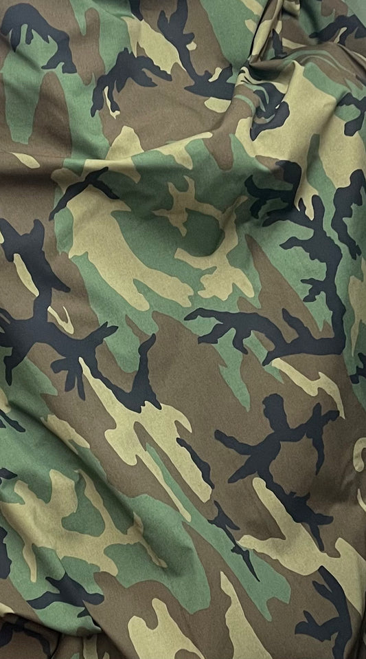 Camouflage denim great for dress jacket pants and much more
