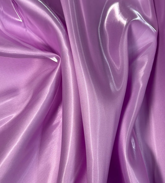 Lilac liquid bridal satin great for dress jacket pants skirt and much more made in Italy