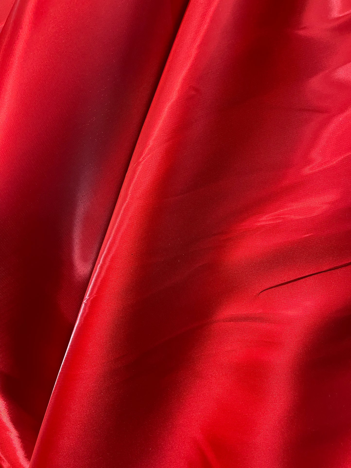 Red liquid satin great for dress jacket pants and much more