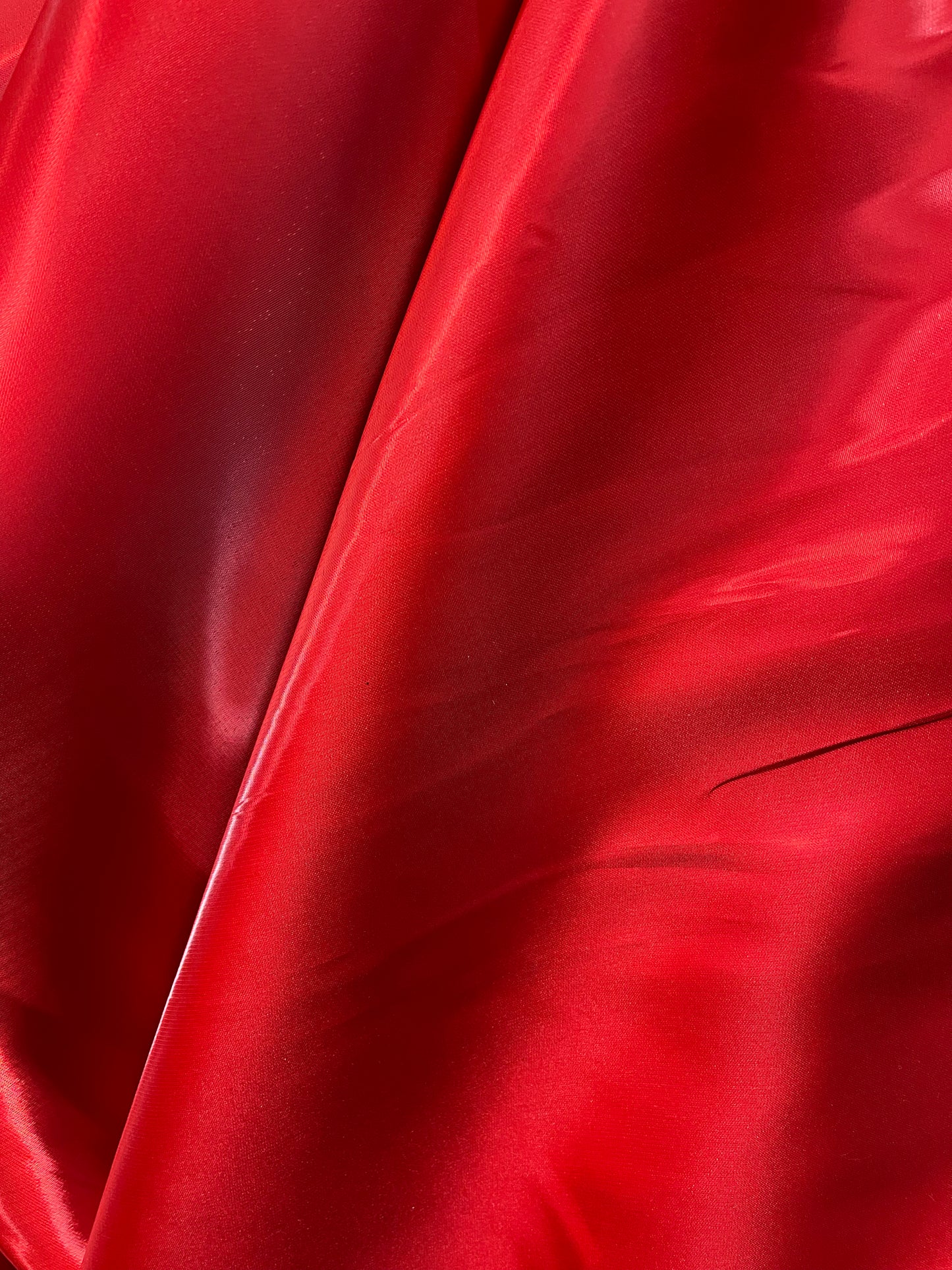 Red liquid satin great for dress jacket pants and much more
