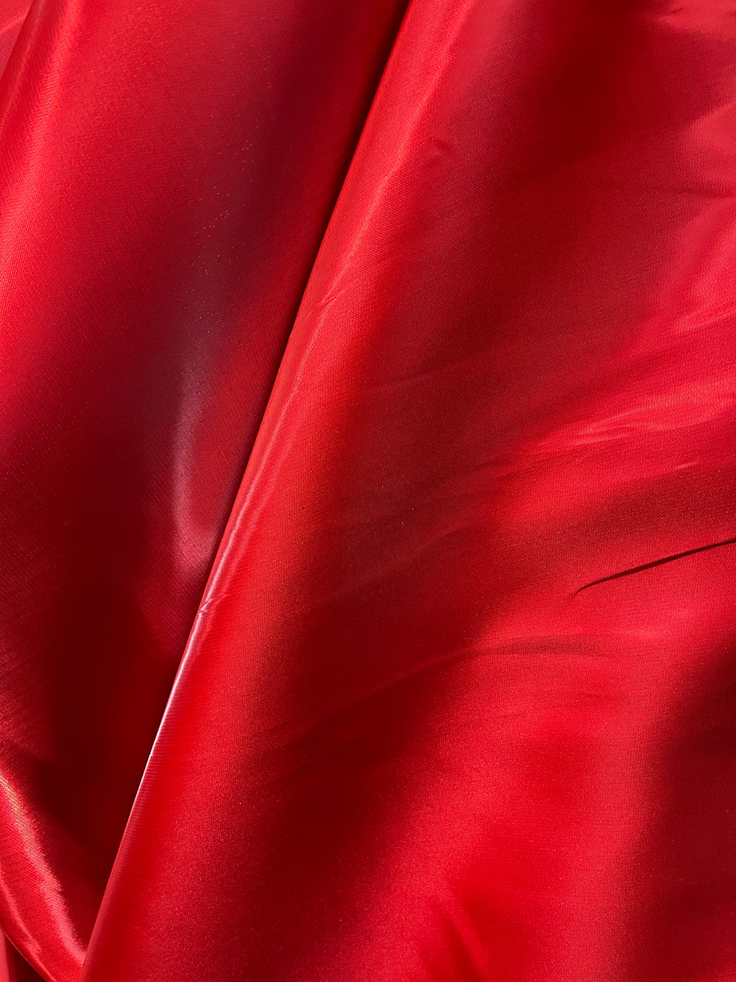 Red liquid satin great for dress jacket pants and much more