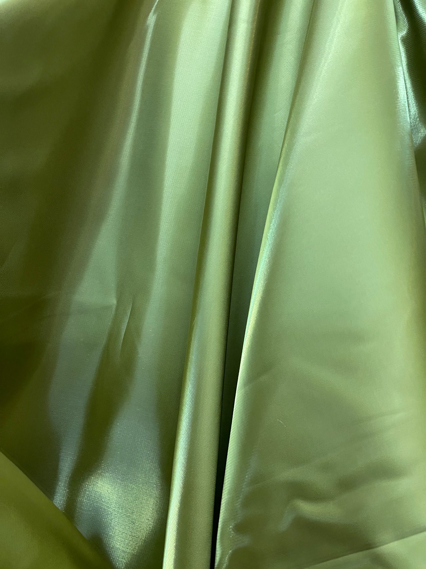 Olive green liquid bridal satin great for dress skirt pants shirt and much more made in Italy