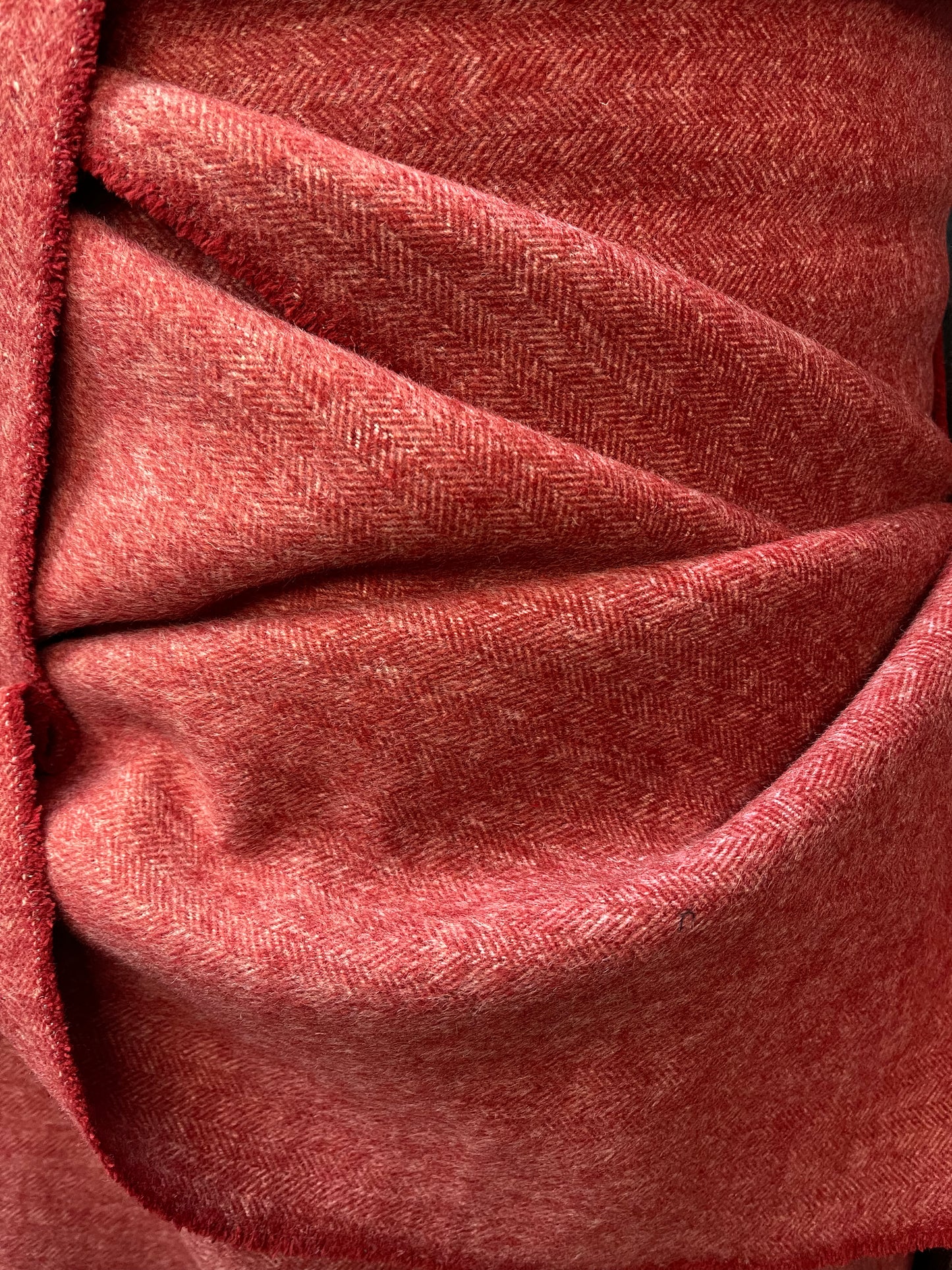 Herringbone 100% cashmere 18onc  great fabric for upholstery sweaters dress jacket and much more