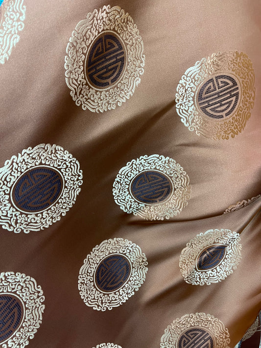 Medallion circle brocaed Japanese style great for pants skirt shirt dress pillow cover and much more