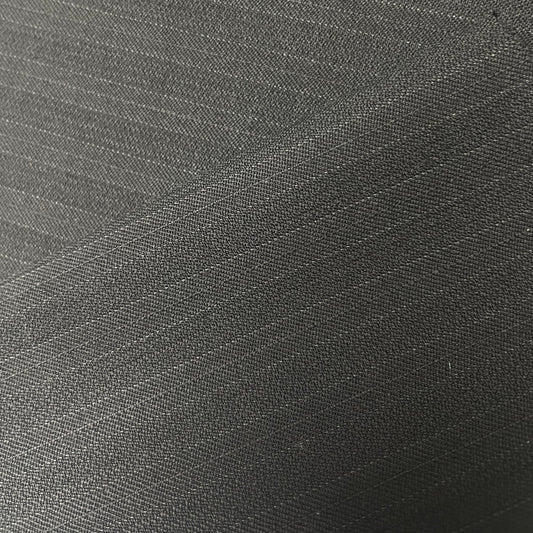 100% wool super 220s quality black with shadow stripes made in Italy by Oscar de la renta