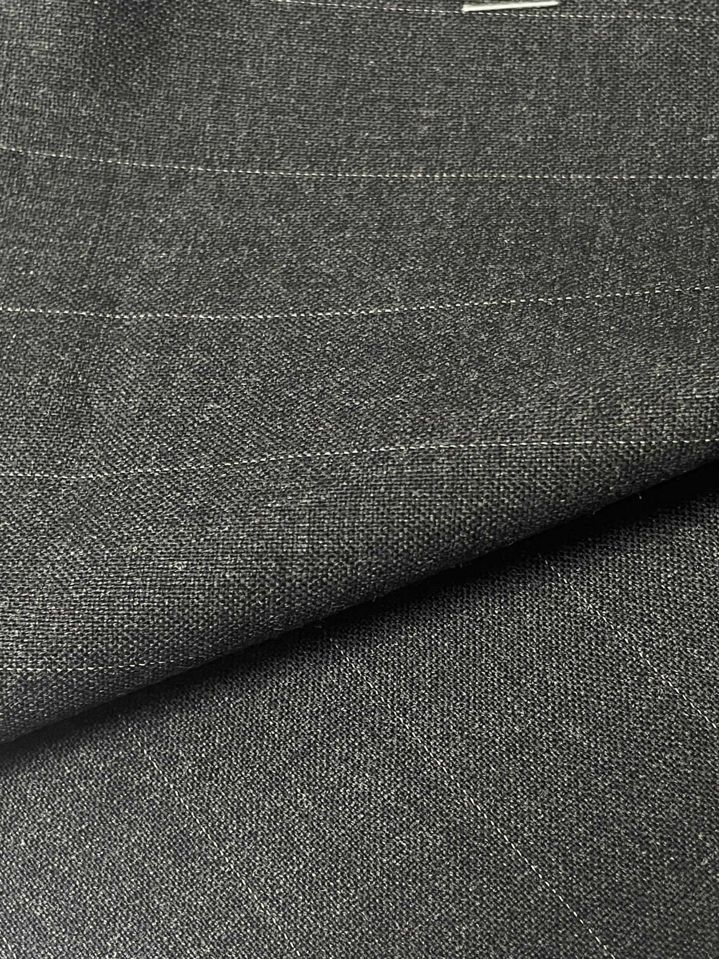 Dark gray with shadow stripes 100% wool designed by Salvatore ferragamo 220 quality