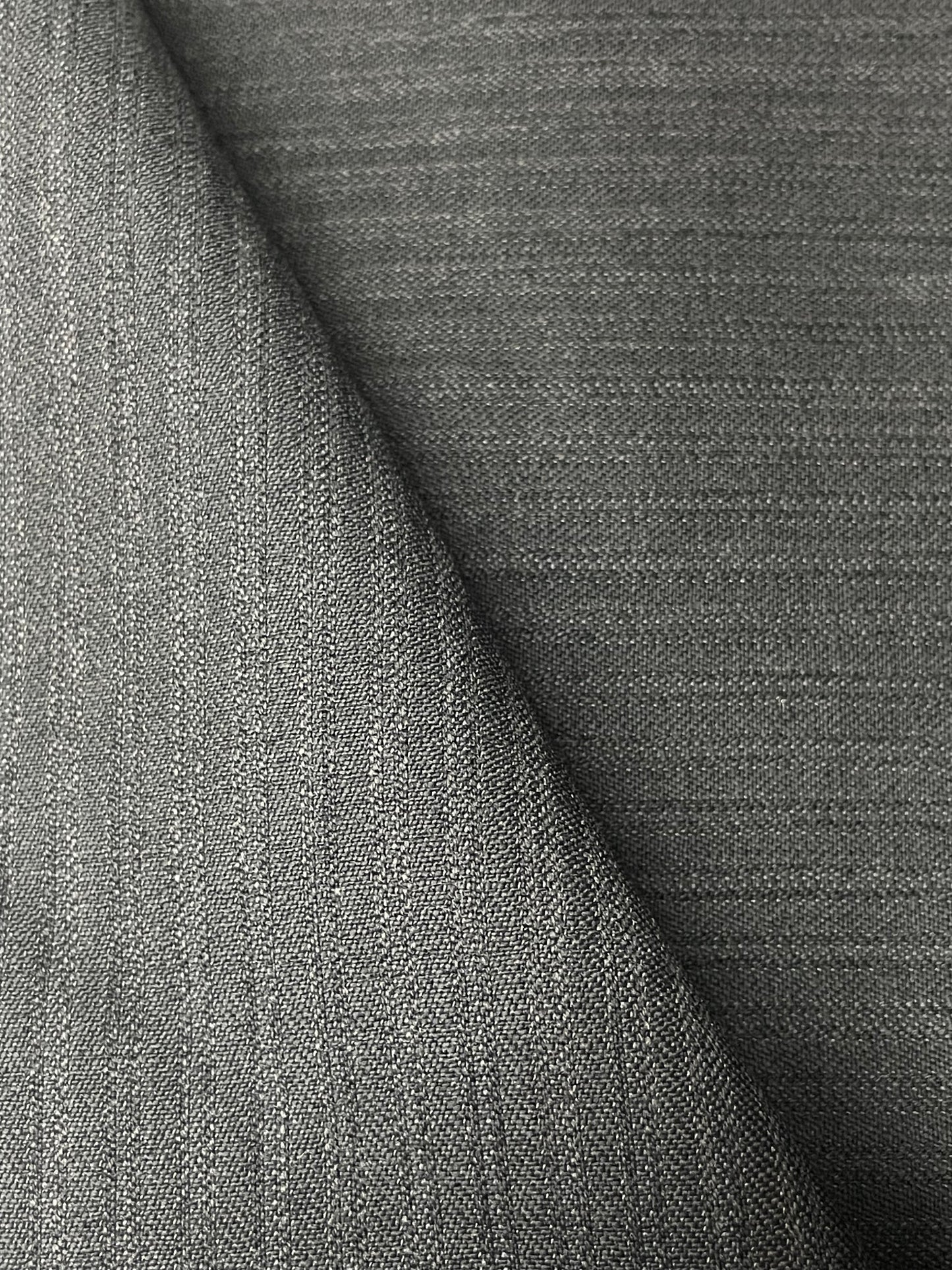 Gray with shadow stripes 100% wool designed by Salvatore ferragamo 220 quality