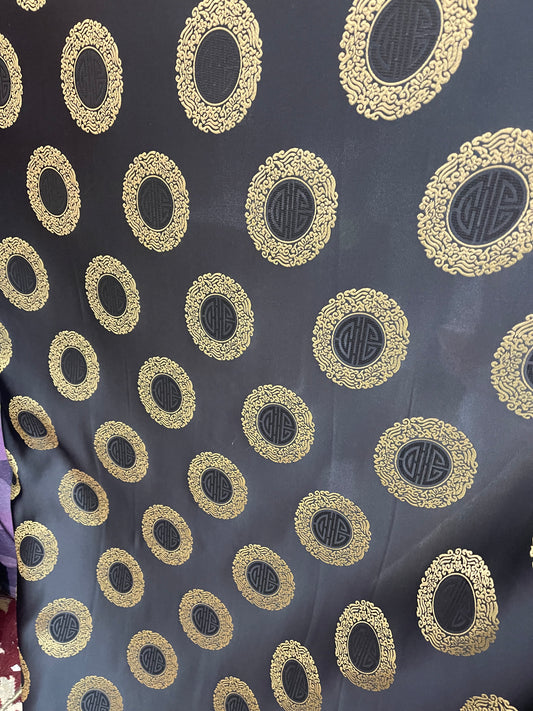 Medallion circle brocaed Japanese style great for pants skirt shirt dress pillow cover and much more