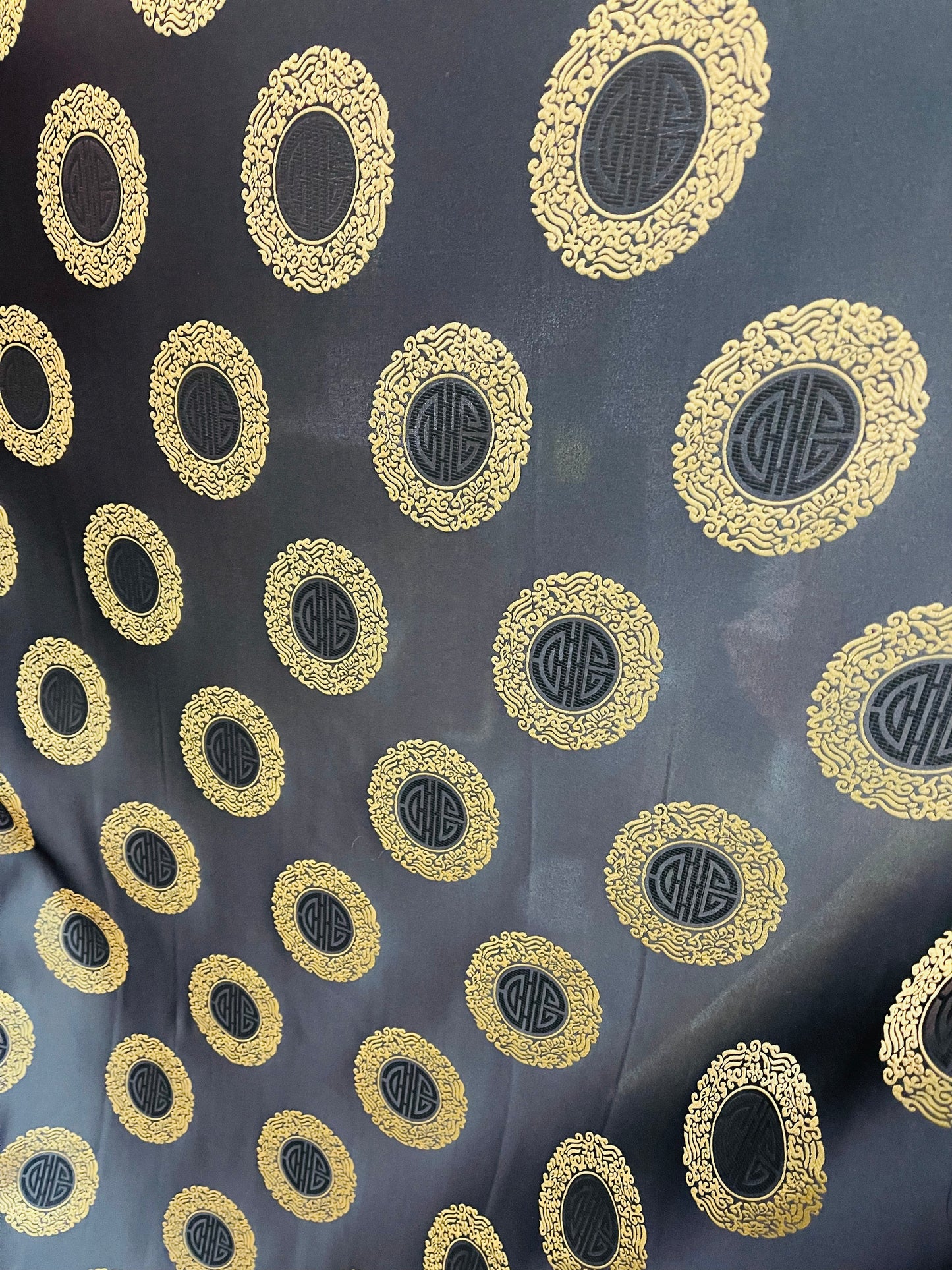 Medallion circle brocaed Japanese style great for pants skirt shirt dress pillow cover and much more
