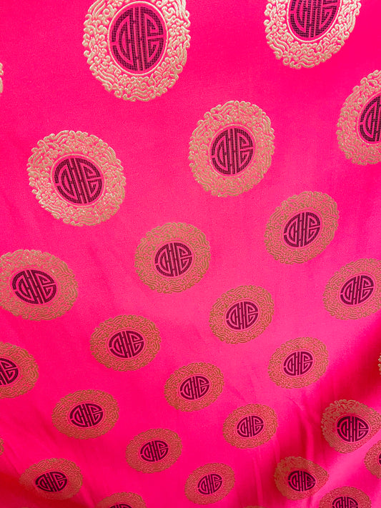 Medallion circle brocaed Japanese style great for pants skirt shirt dress pillow cover and much more
