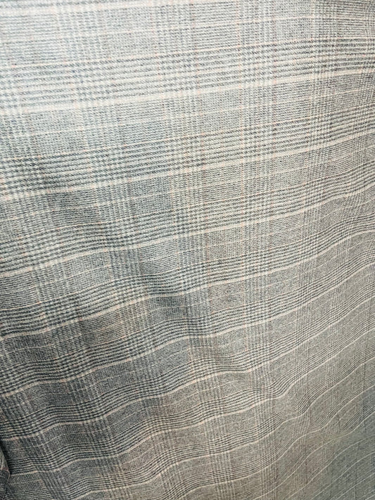 Glen Burberry plaid 100% cashmere great fabric for sweaters dress jacket and much more (Copy)