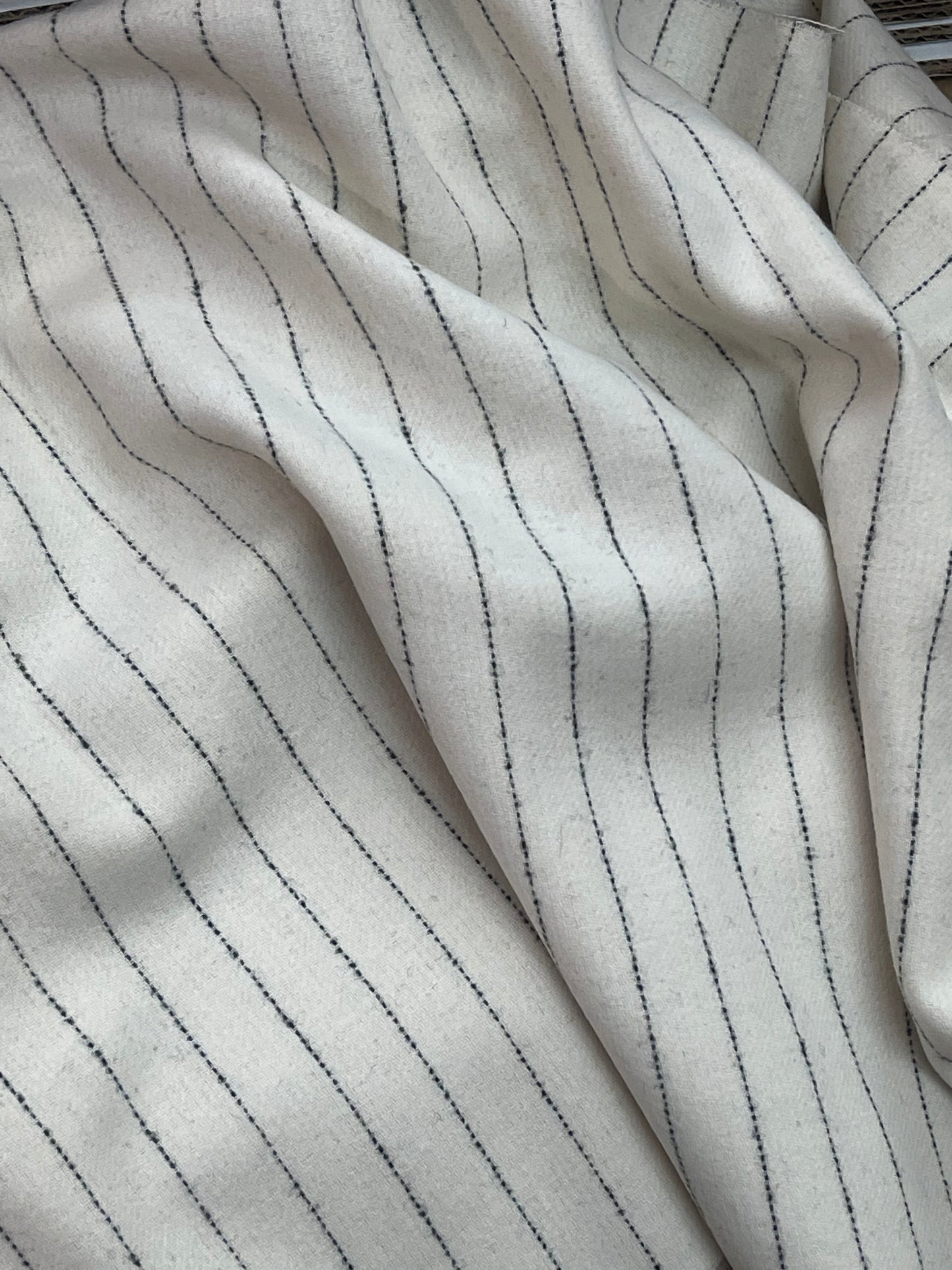Harries tweed Chanel striped wool cashmere great for suit dress skirt pants jacket and much more use made in Scotland