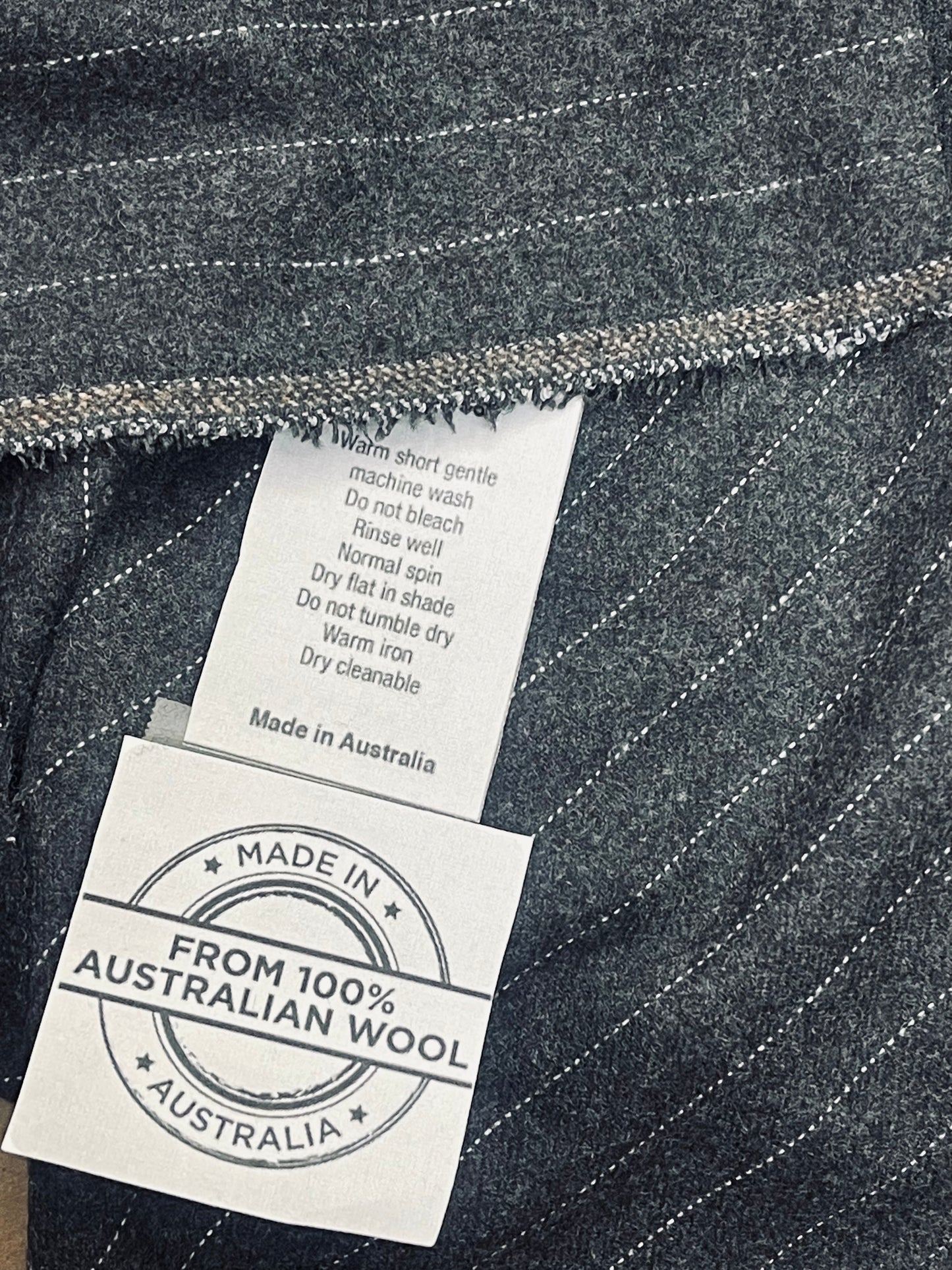 Harries tweed Chanel striped wool cashmere great for suit dress skirt pants jacket and much more use made in Scotland