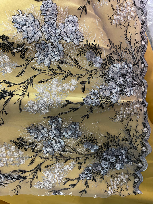 Designer lace great for dress jacket pants skirt and much more