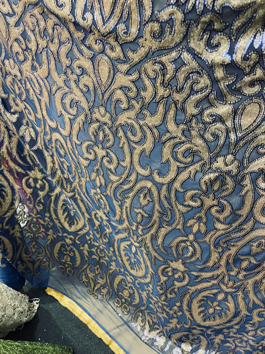 Designer sequins lace great for dress jacket pants skirt and much more