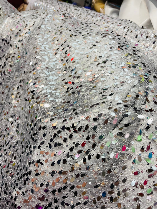 Designer sequins lace great for dress jacket pants skirt and much more